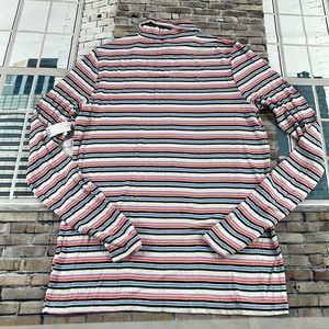 NWT Women’s Gap Multicolored Turtle Neck Long Sleeve Basic Shirt (L) GE13